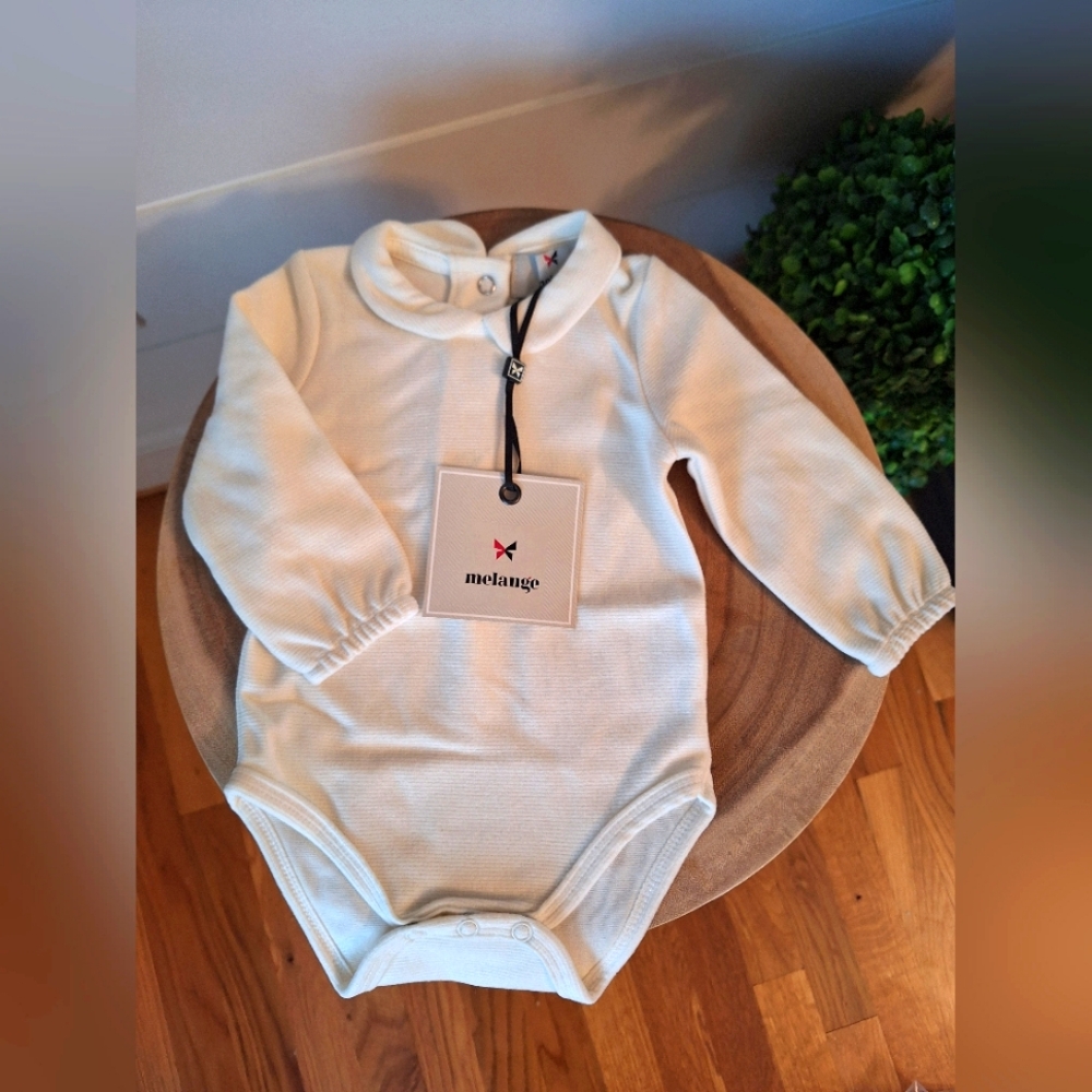 Melange Ivory Baby Bodysuit NWT